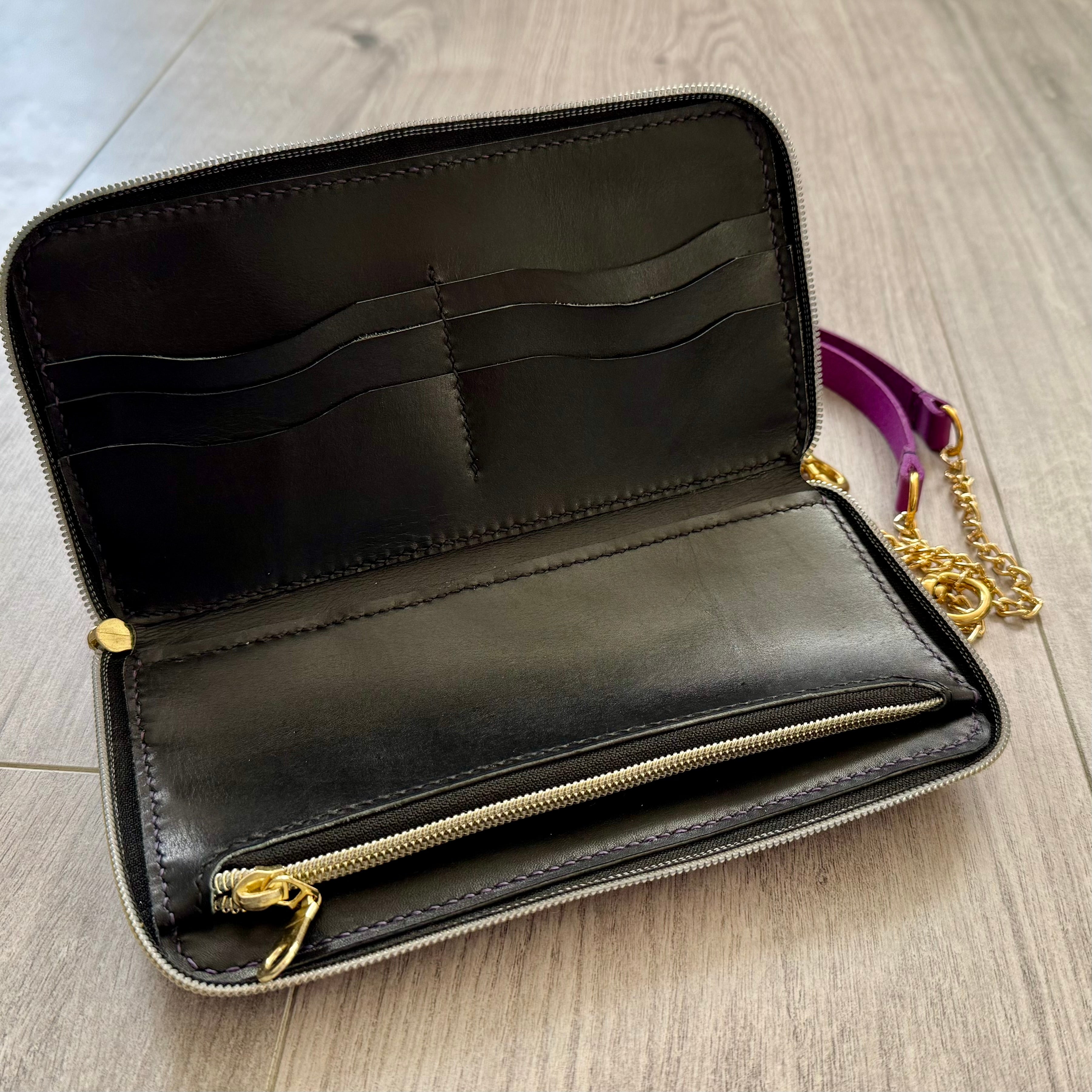 The Violet Strand - crossbody clutch