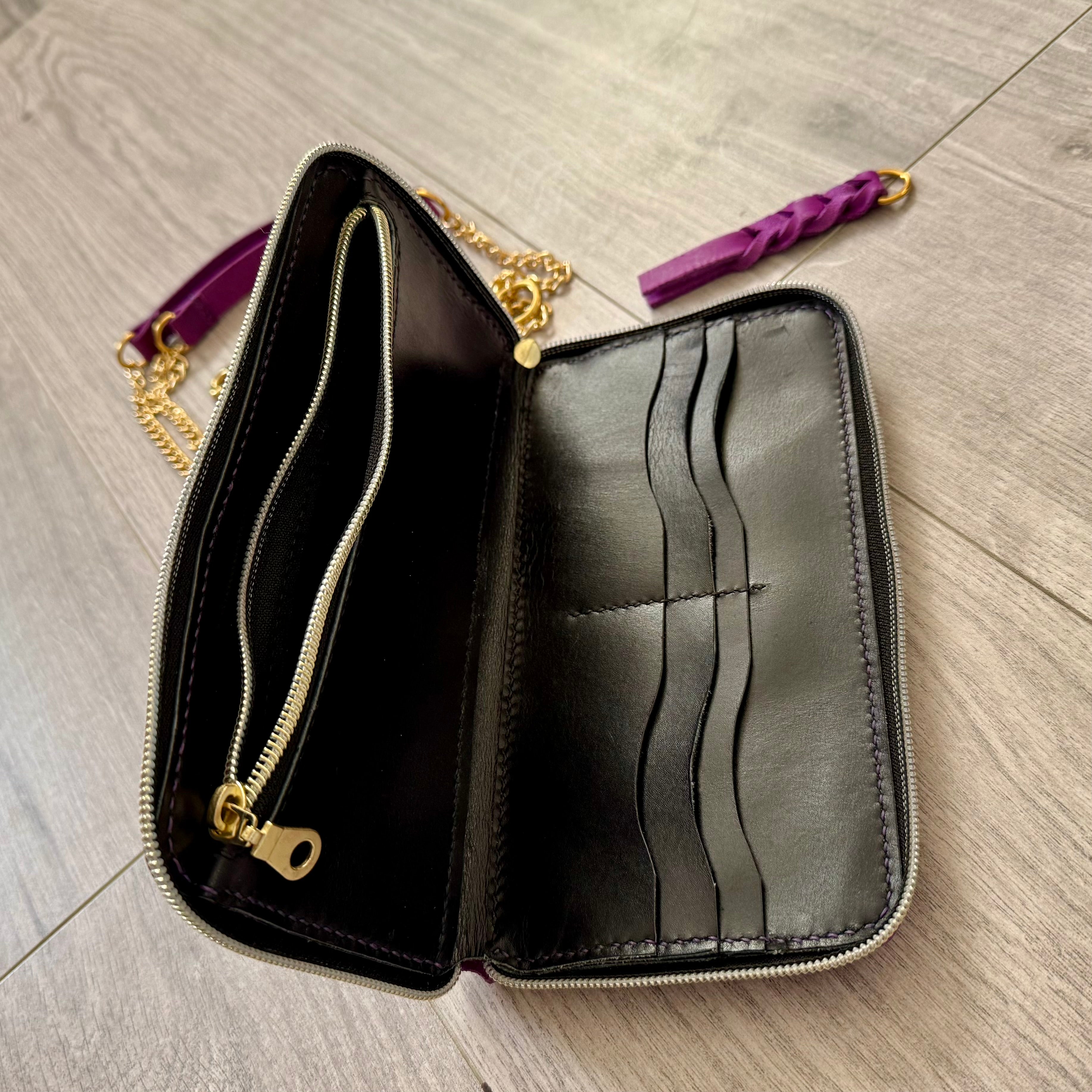 The Violet Strand - crossbody clutch