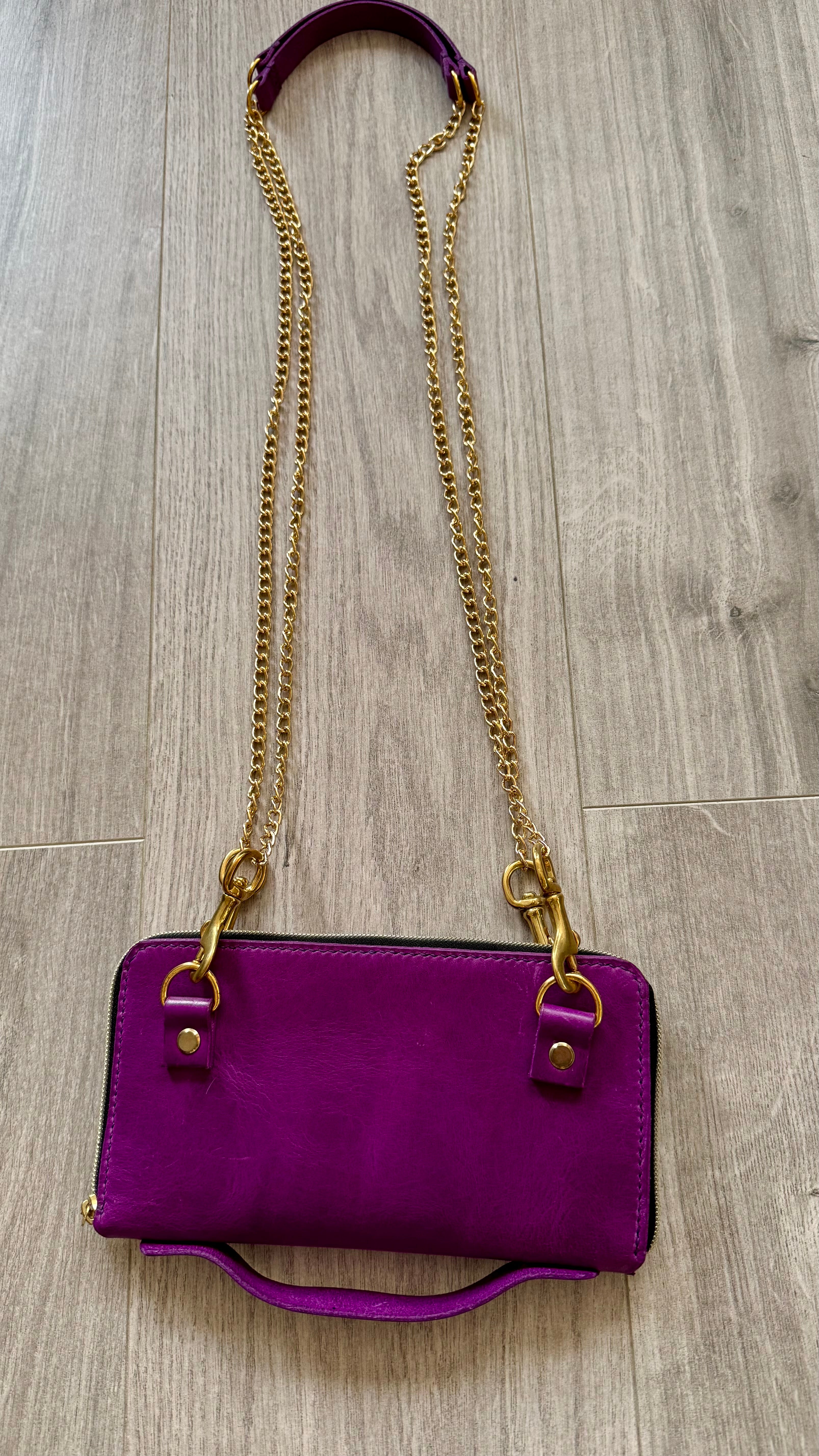 The Violet Strand - crossbody clutch