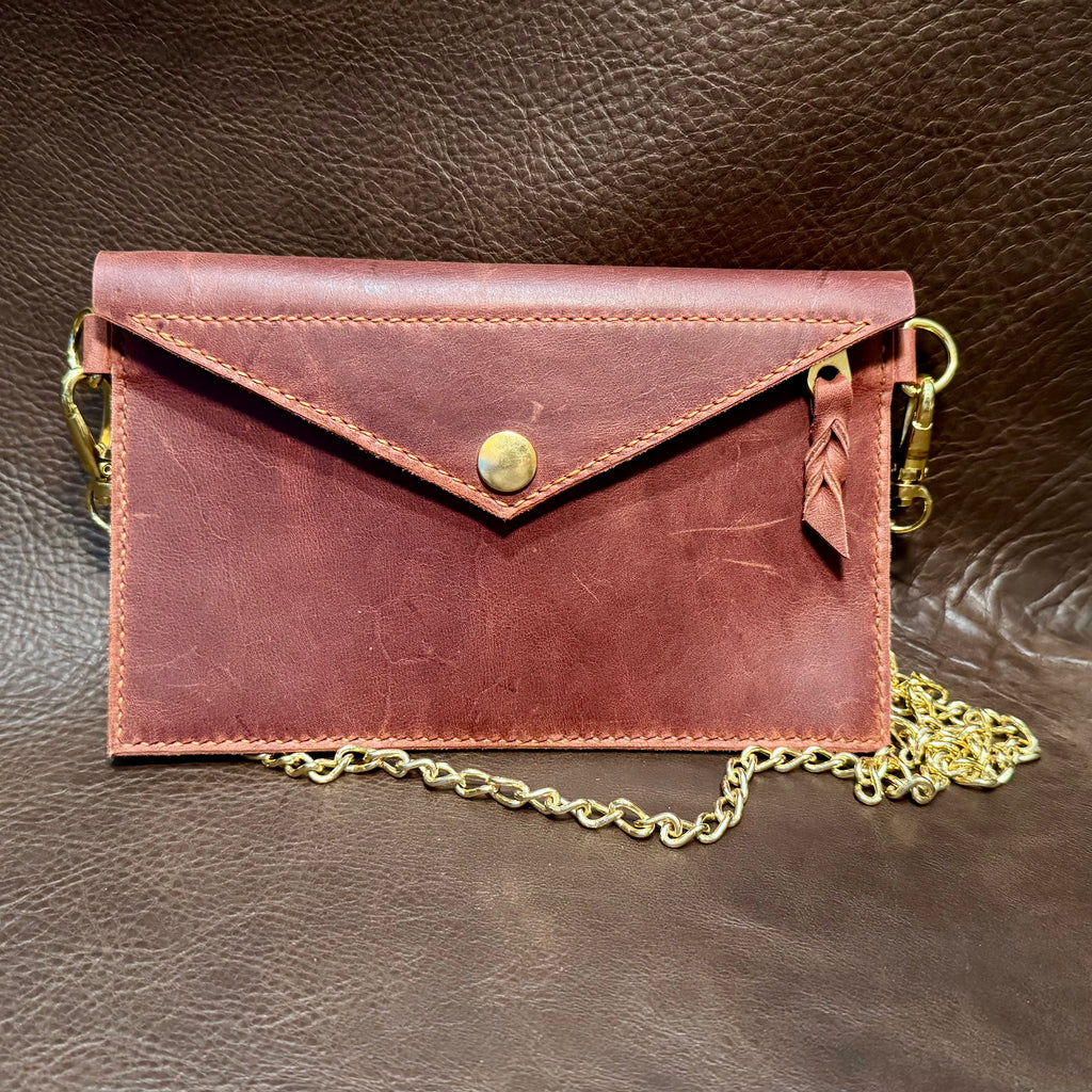 The rosewood - crossbody envelope clutch