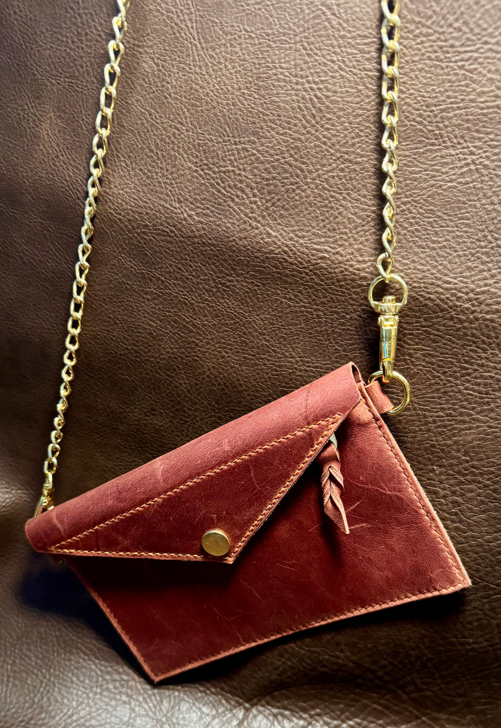 The rosewood - crossbody envelope clutch