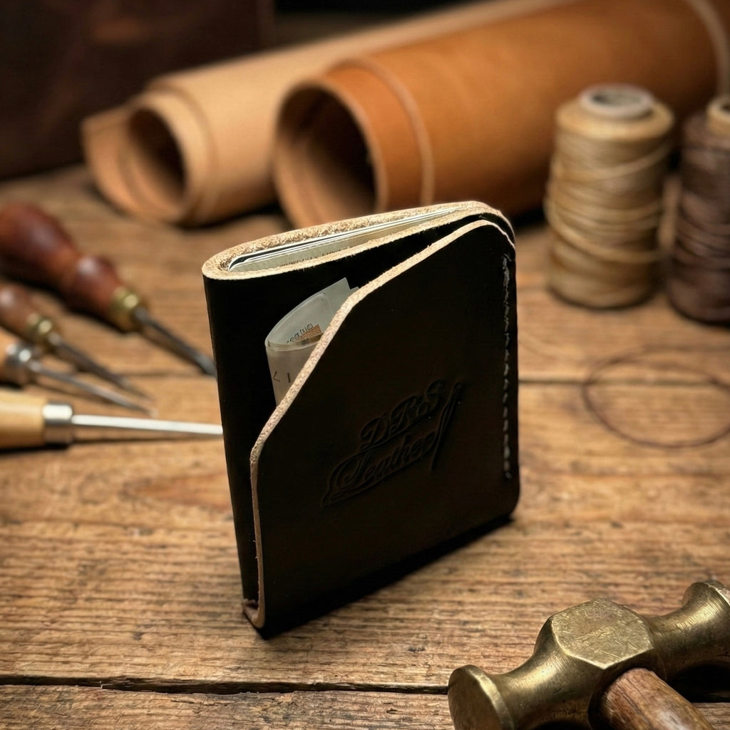 The Vector Wallet - Slim Leather Cardholder with Thumb Slide